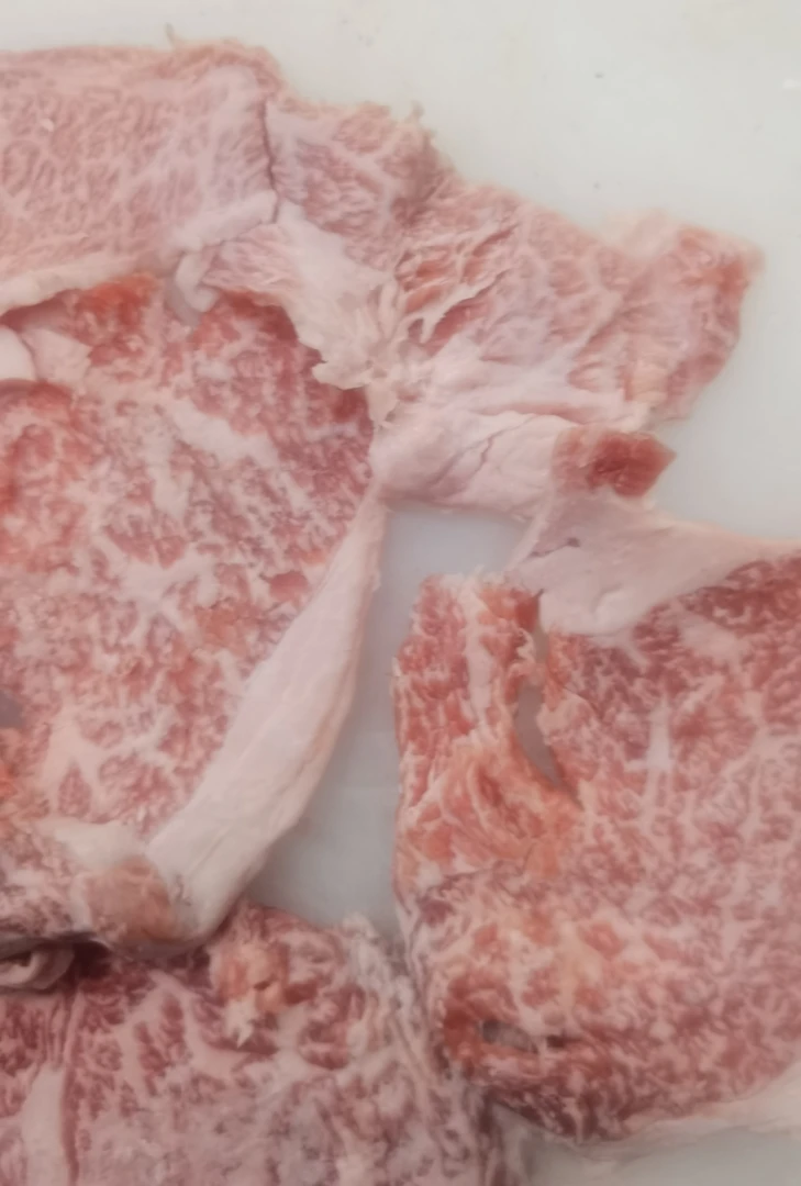 国产和牛小排眼肉烤肉片火锅片