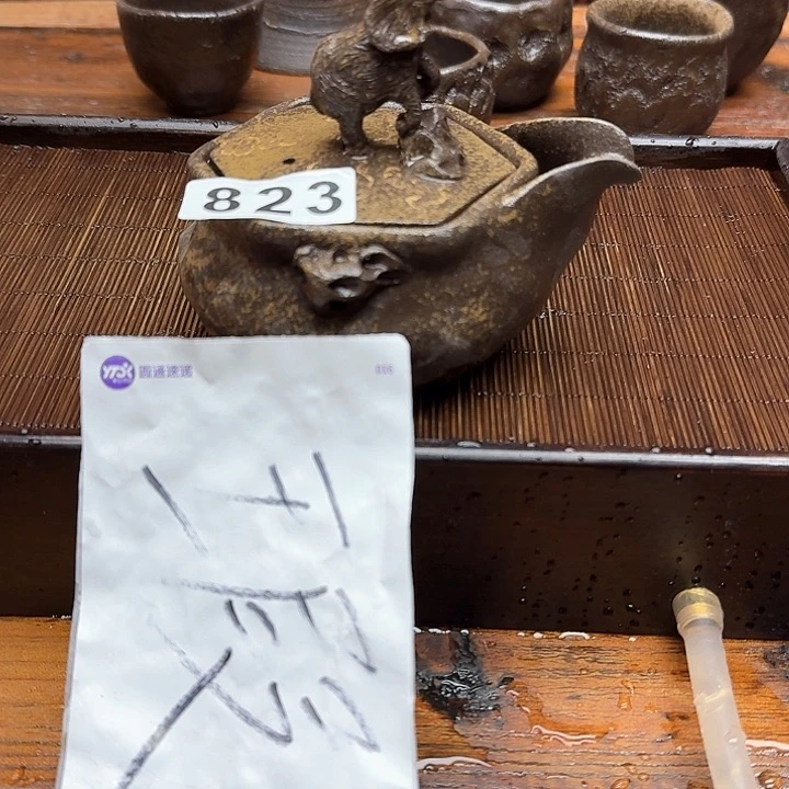 纯手工制作粗陶茶具