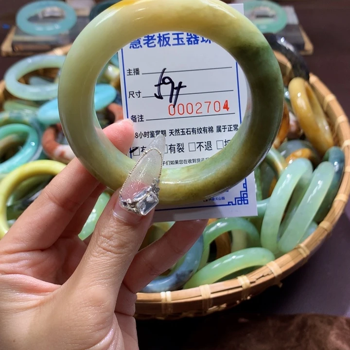 未镶嵌蛇纹石玉手镯