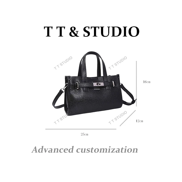【TT Studio】BF-66226-黑色RAIN.CUN时尚简约腋下斜跨轻奢女包