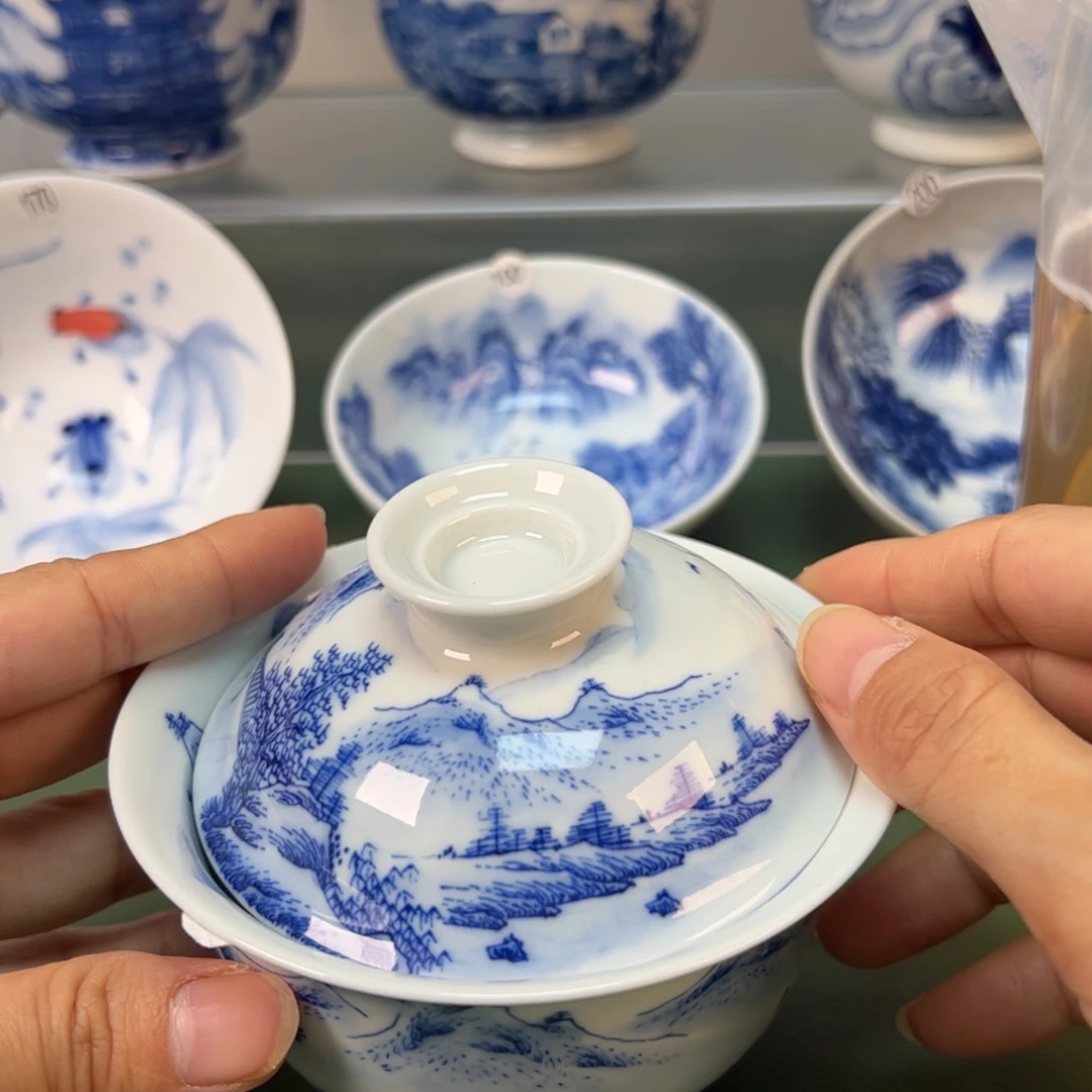 杯木木景德镇纯手绘茶具35