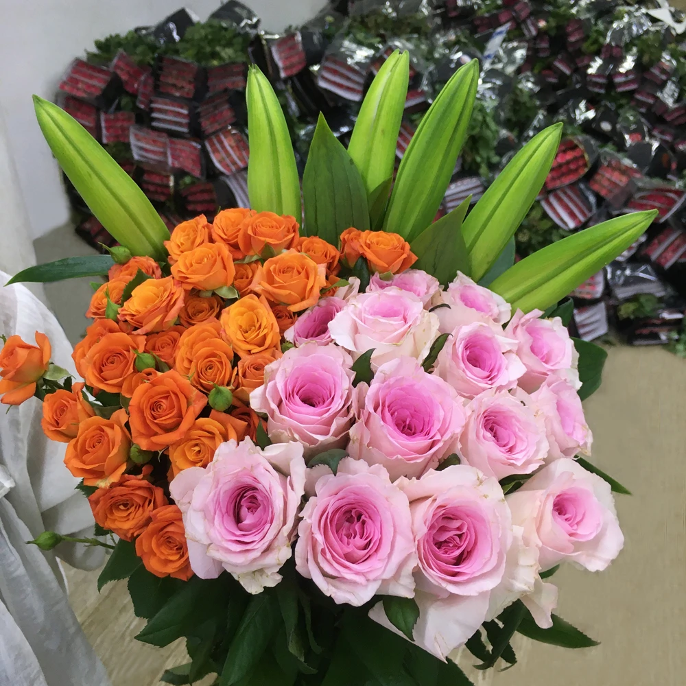 【玫瑰组合】单头玫瑰新鲜鲜花花束云南鲜花基地直发适合客厅装饰