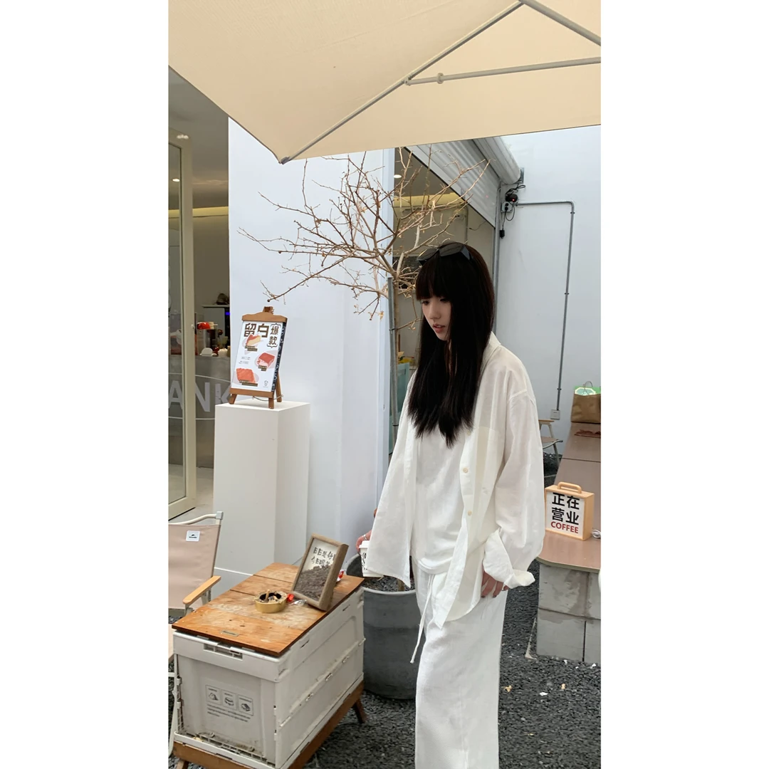 【清苍 棉麻时代】夏季休闲宽松防晒外套透气显瘦百搭舒适衬衣