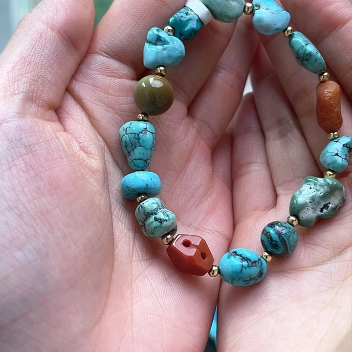 未镶嵌绿松石珠宝奇石