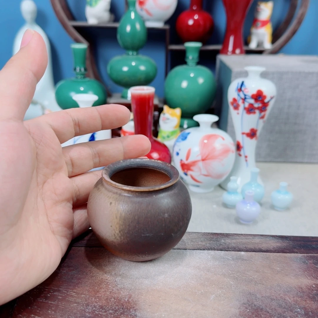 陶瓷手工小花器摆件