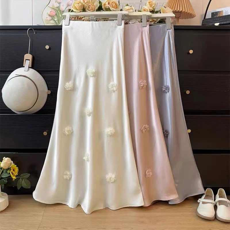 GNN自制立体雕花缎面裙～