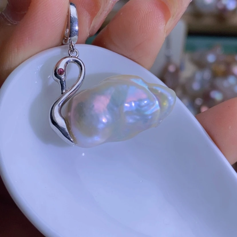 【闪购商品】淡水珍珠天然淡水珍珠（微瑕）合金