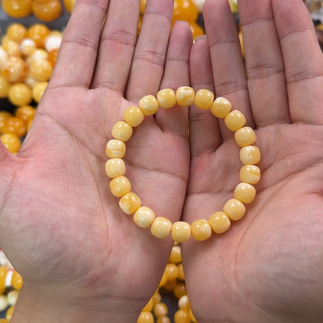 蜜蜡未镶嵌珠宝奇石同料10mm