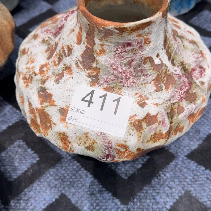 ****宝瓷片景德镇高温花器编码411高23口8默认无孔