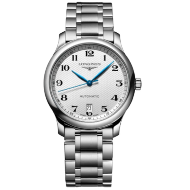 99新 Longines/浪琴 名匠系列自动机械手表男士白盘38.5mm表径