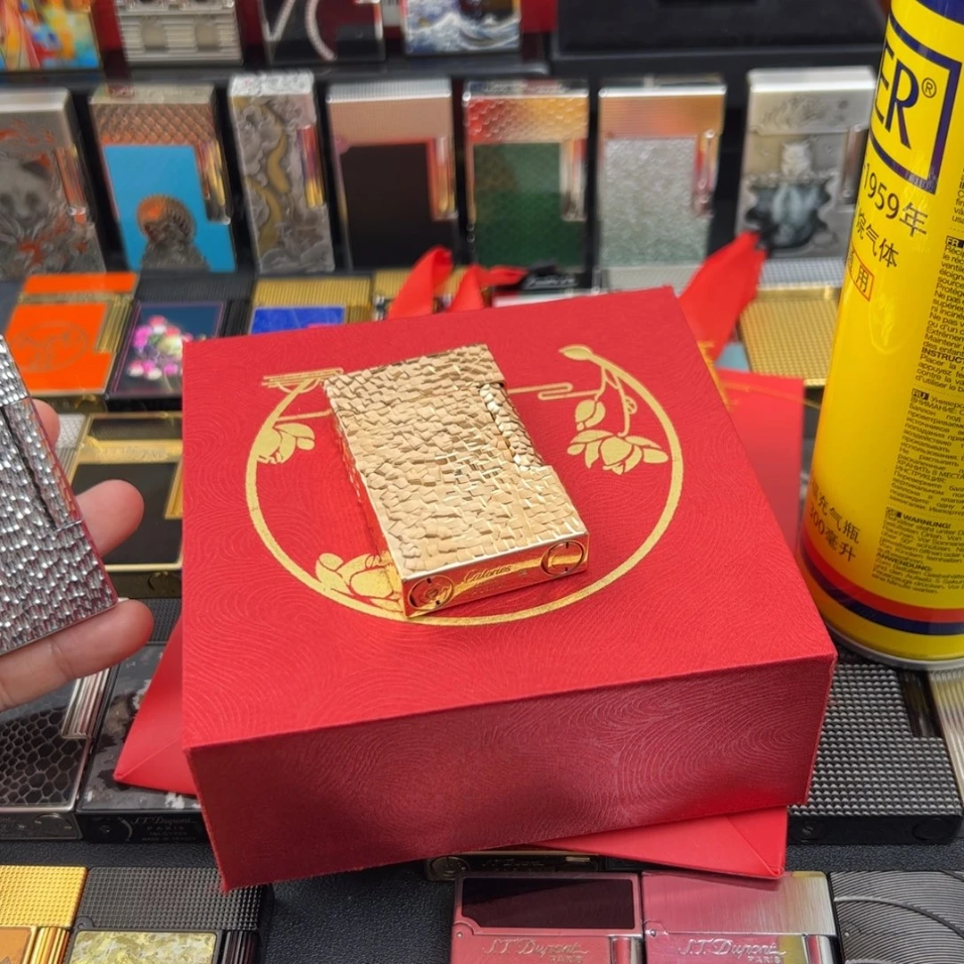 碎碎冰玫瑰金高端朗声打火机