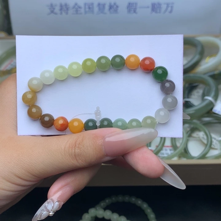 和田玉手镯未镶嵌半****