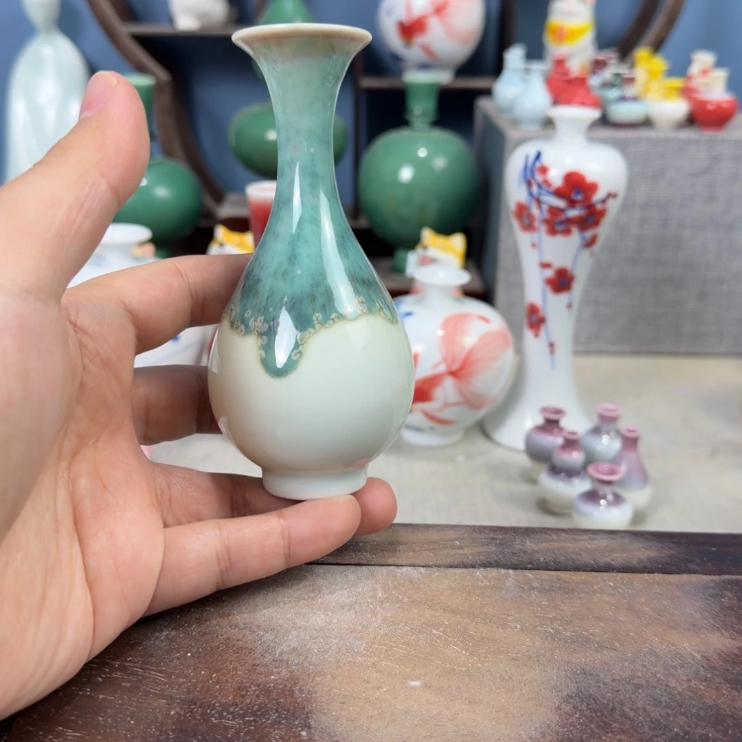 陶瓷手工小花器摆件