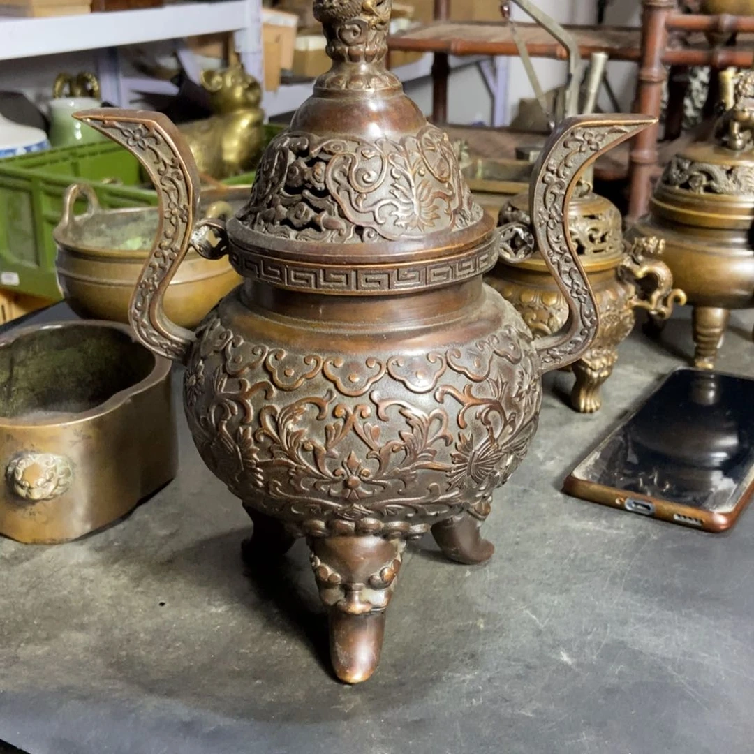 铜器工艺品摆件香炉摆件