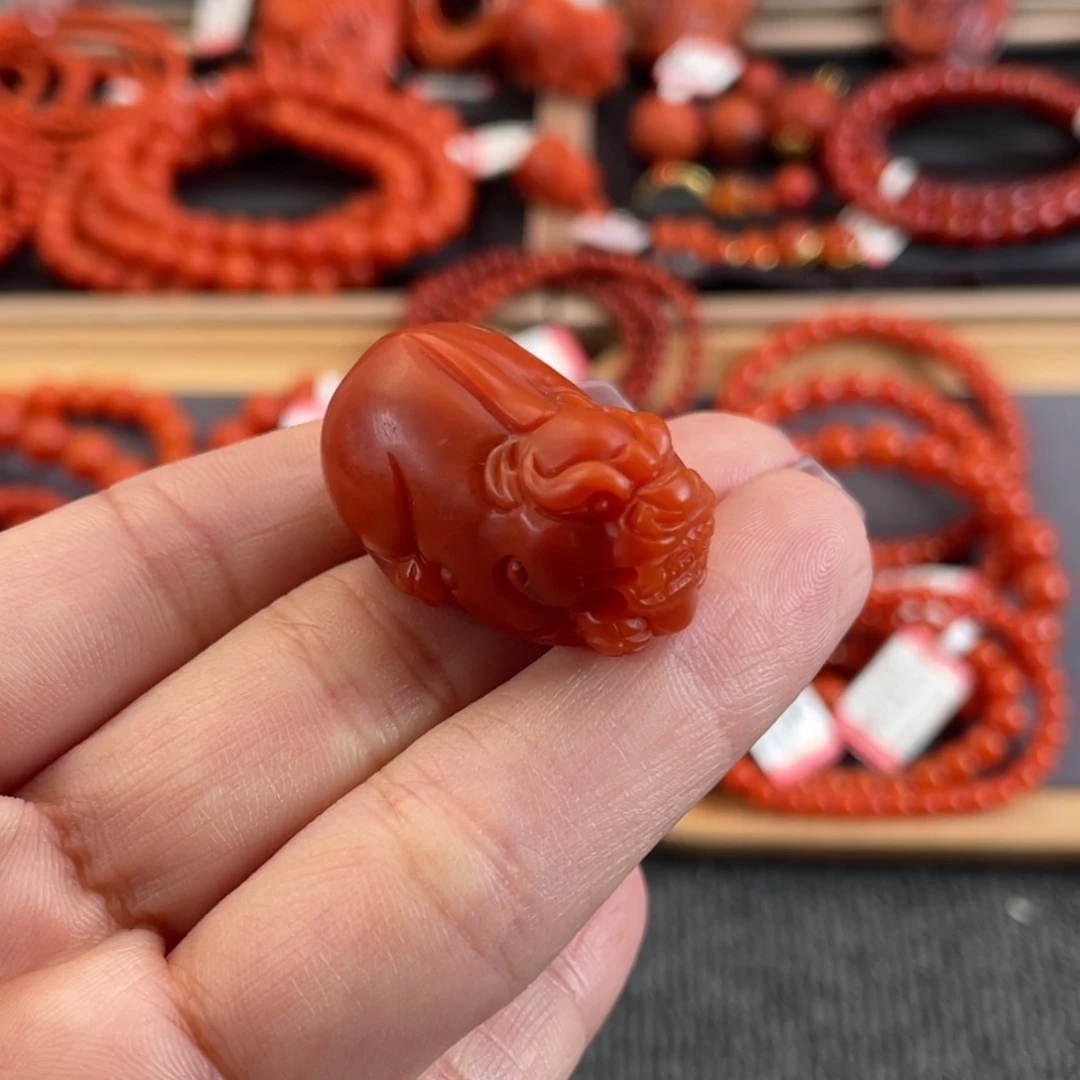 南红玛瑙未镶嵌吊坠(不含链)保山南红貔貅
