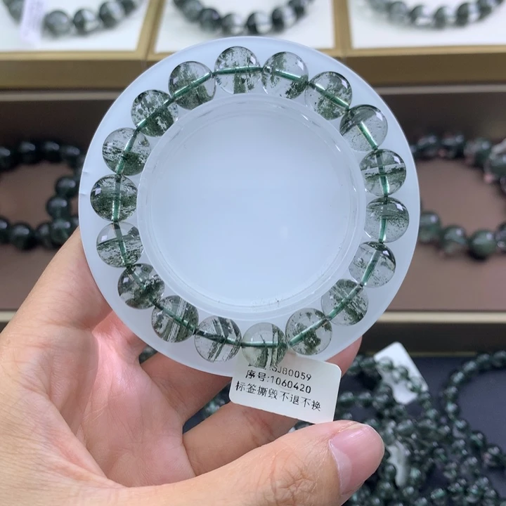 未镶嵌手链水晶绿幽灵