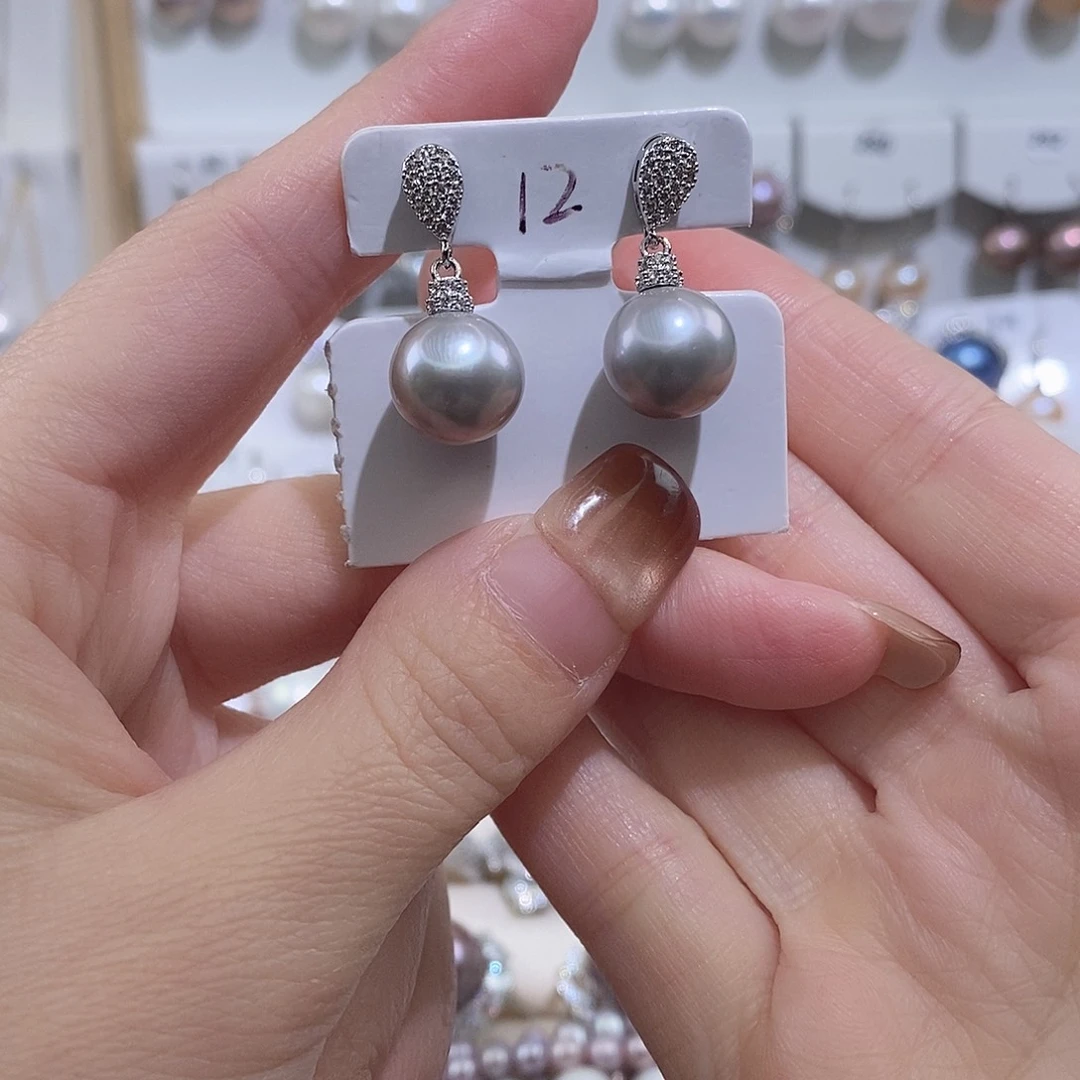 淡水珍珠耳饰未镶嵌w11