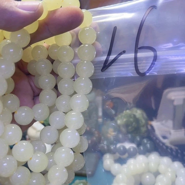 蛇纹石玉未镶嵌项链平**福