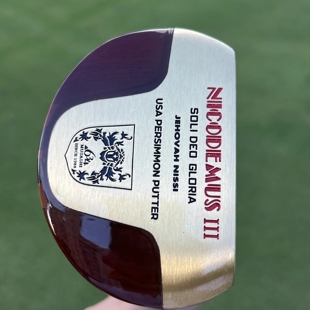 高尔夫推杆 复古柿子木 碳纤维杆面 稳定型GOLF推杆