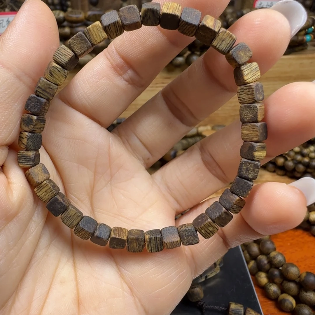 沉香碎屑沉香方糖珠
