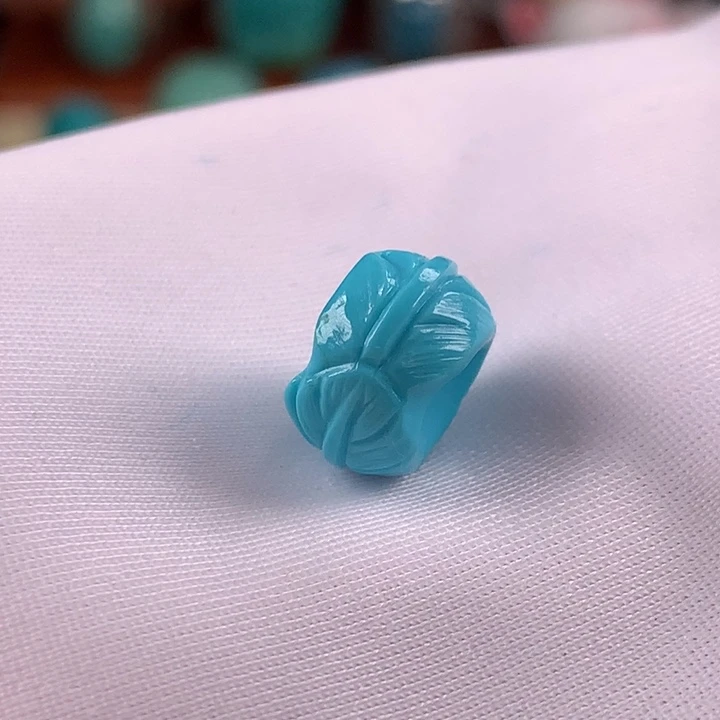 未镶嵌绿松石珠宝奇石11.3x7mm
