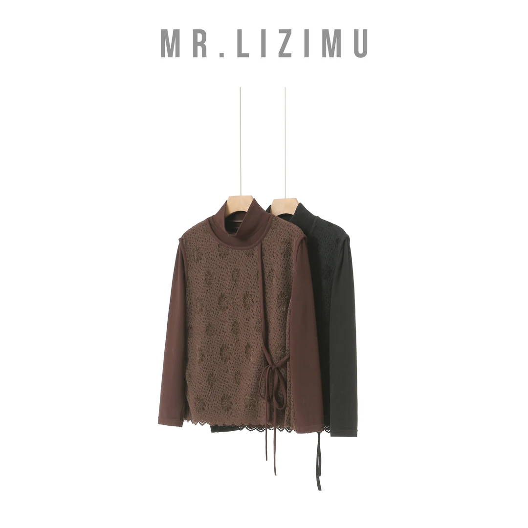 李子木先生时尚气质设计感假两件卫衣2025冬季新款爆款女款卫衣