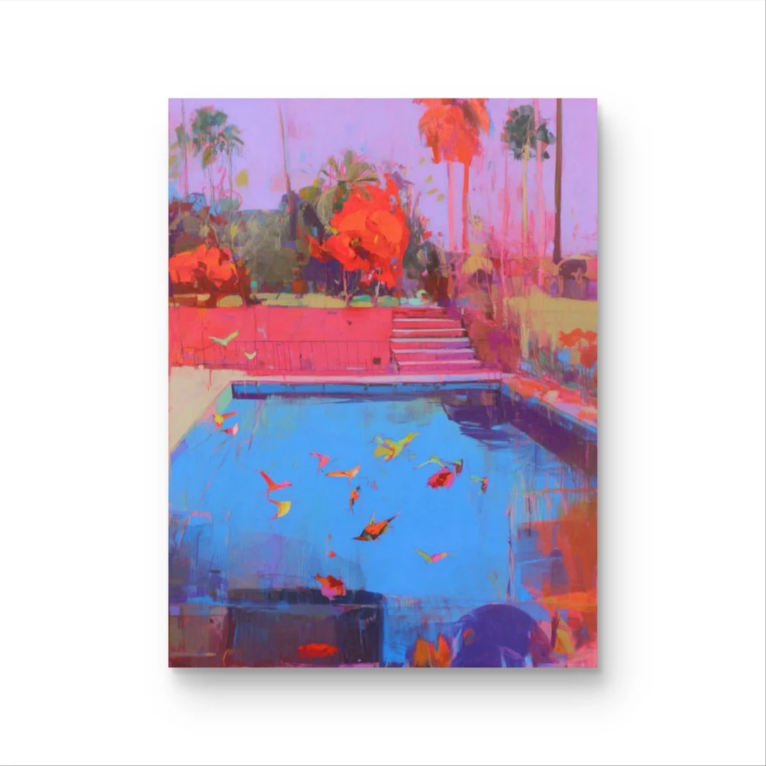 《虹羽》原创手绘画/60x80cm/创意系列CY-207