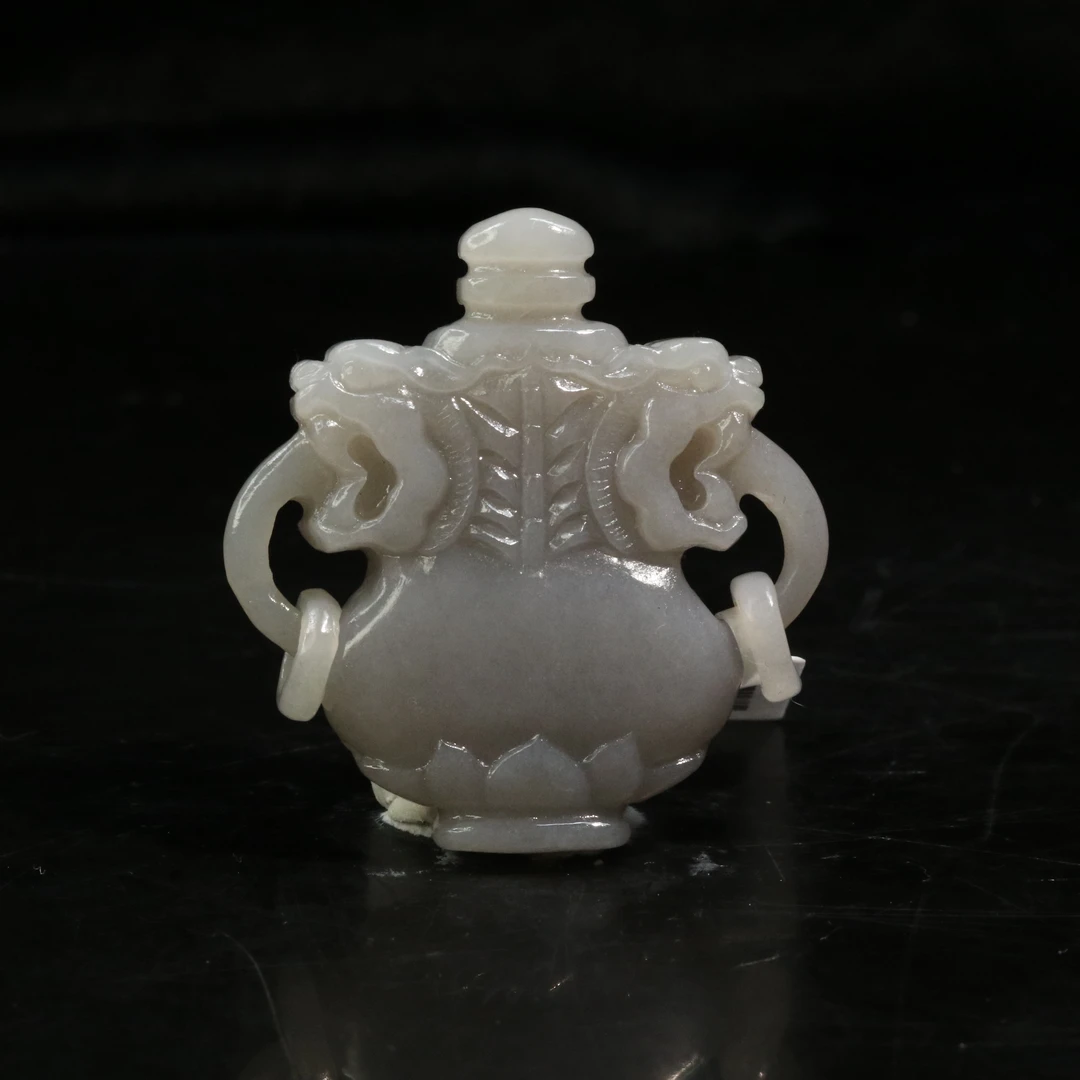 5和田玉烟紫宝瓶/700457保利厦门拍卖