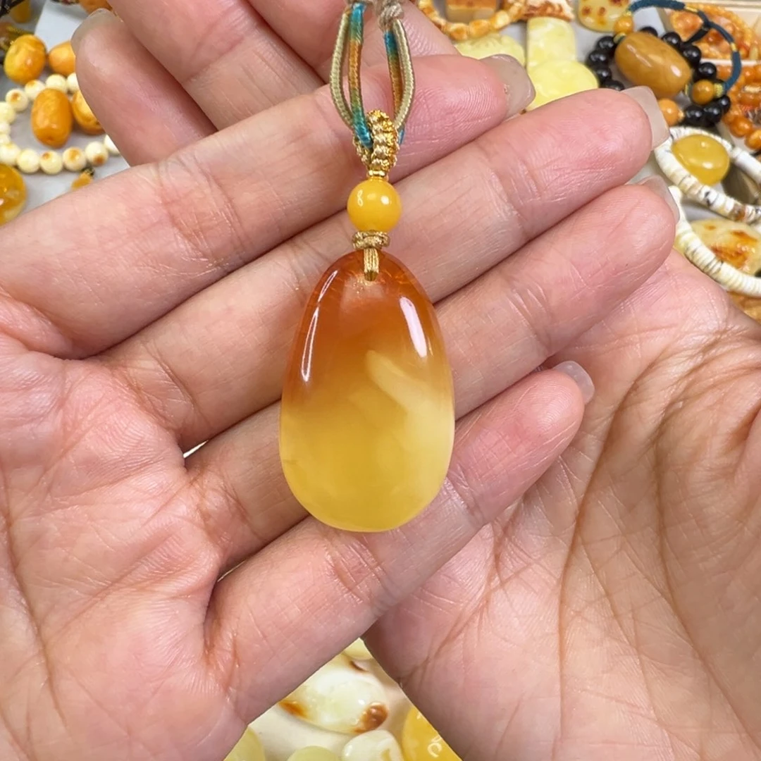 蜜蜡颈饰未镶嵌蜜蜡