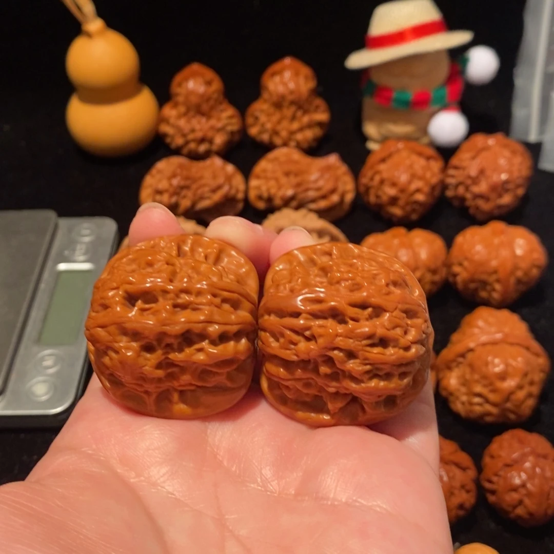 文玩核桃把件38尺马老四74