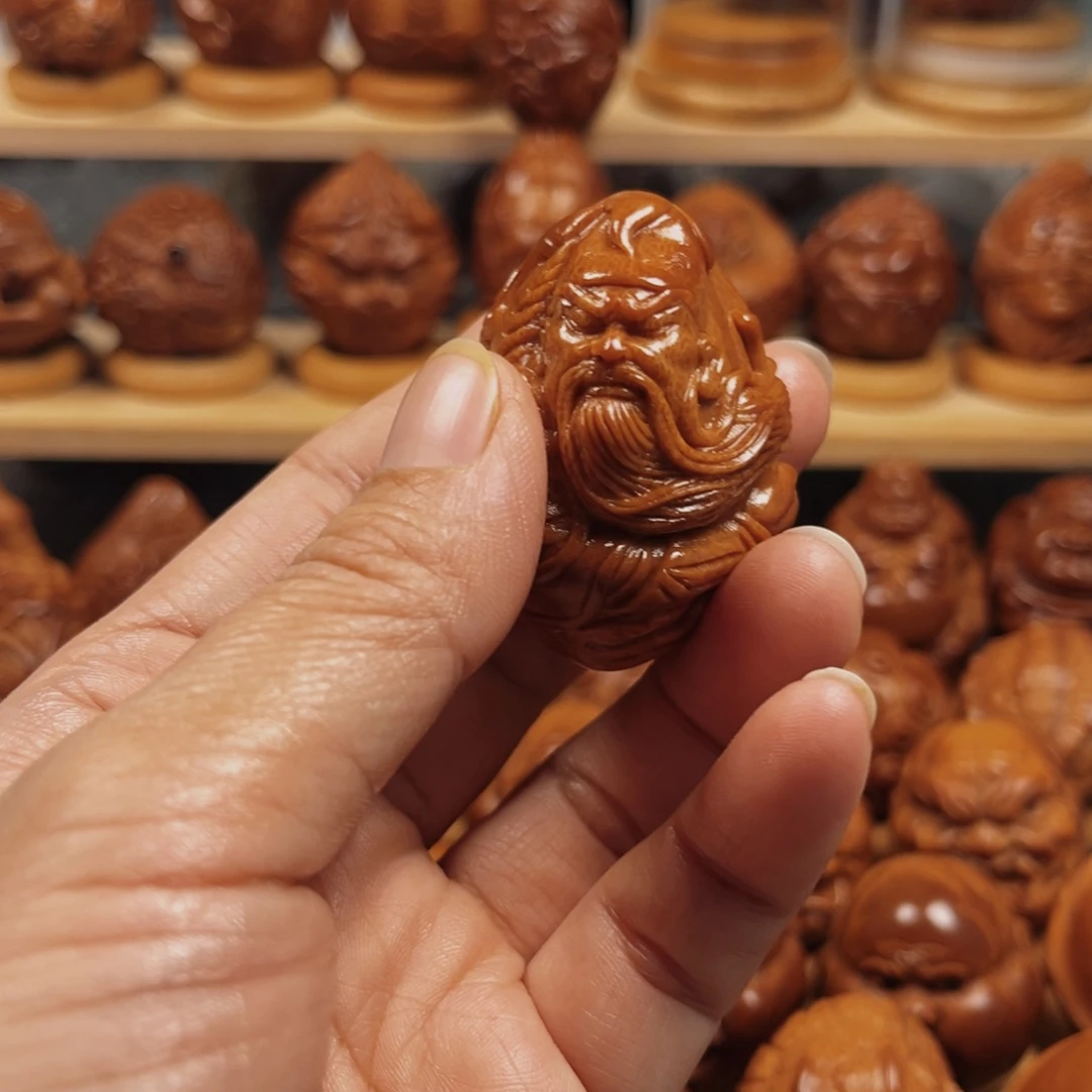 橄榄核手串/手链小**月关公