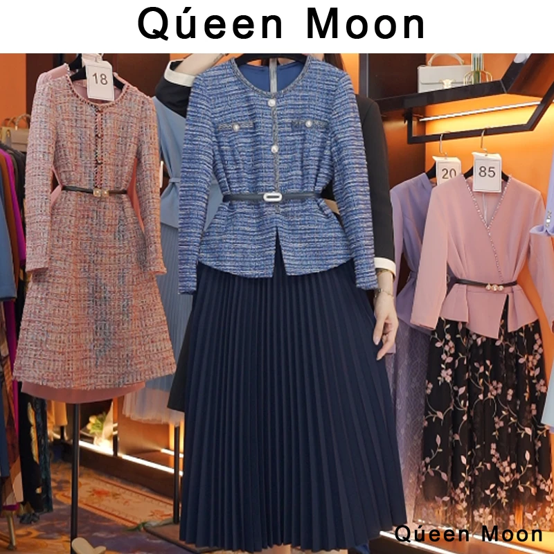 编码26【QúeenMoon】经典轻奢百搭气质连衣裙拼接长裙 (定制女装)