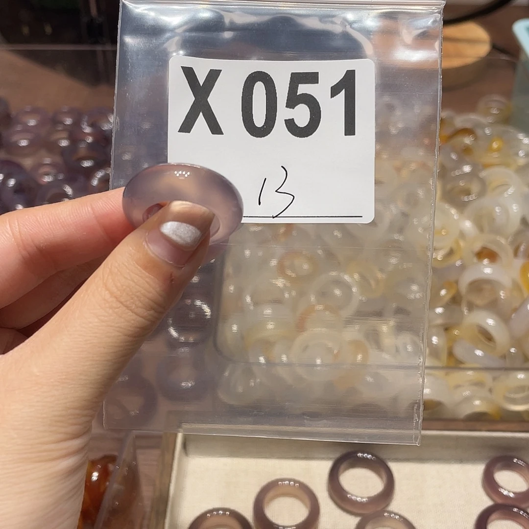 玛瑙/玉髓未镶嵌戒指051