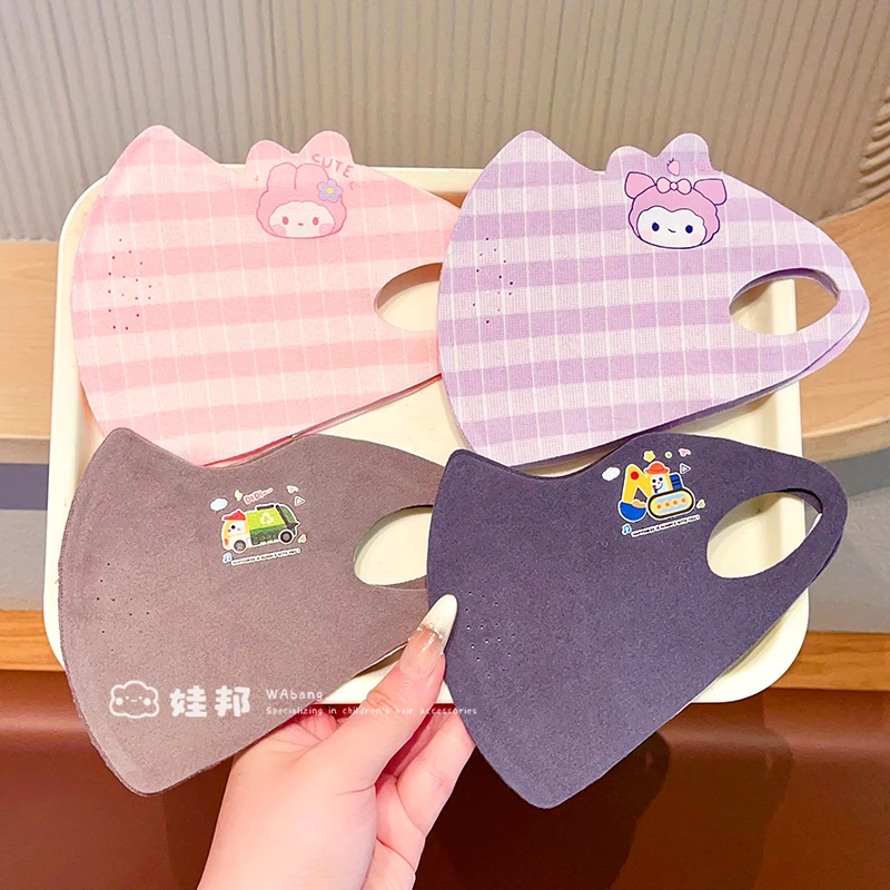 儿童薄款防风口罩秋冬季男女童卡通可爱立体面罩亲肤透气上学配饰