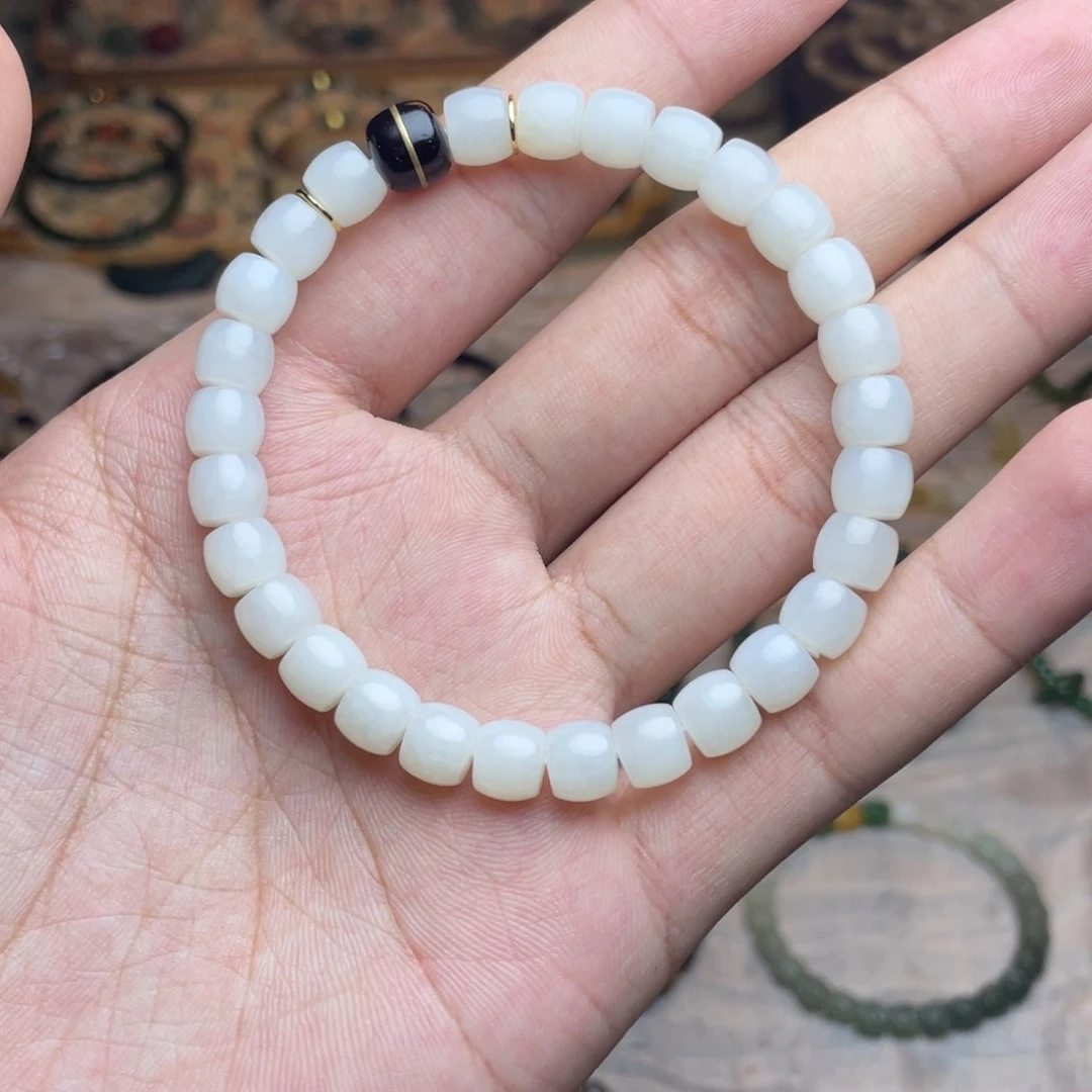 和田玉未镶嵌手链