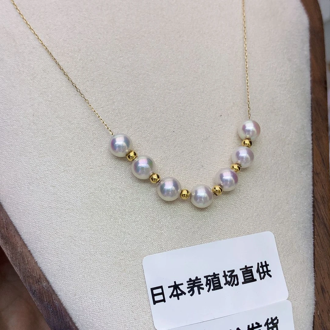 海水珍珠18K金镶嵌颈饰