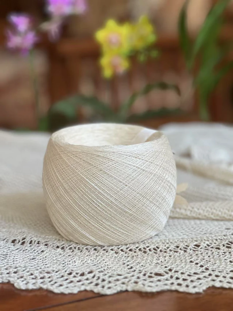 桑蚕丝100％，原生无染色，50克