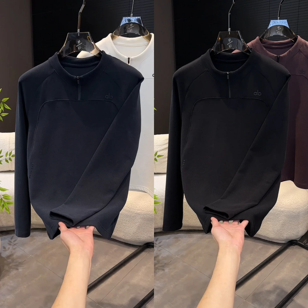 【高品质】时尚百搭潮流简约轻奢痞帅男士设计感休闲圆领套头卫衣