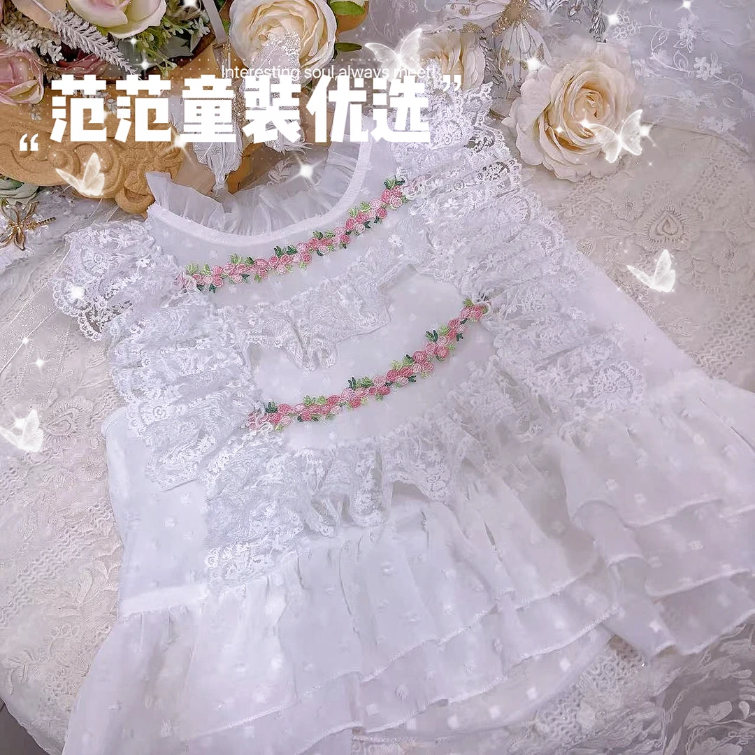 【范范童装优选】女童轻奢小清新【仲夏】夏款上衣25039