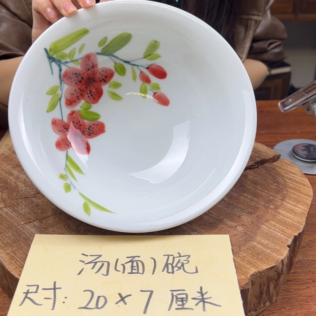 瓷片景德镇陶瓷手工手绘制作