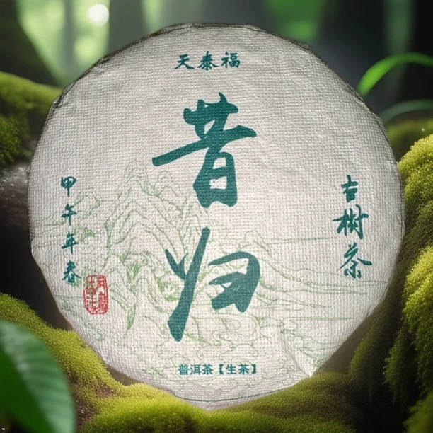 【天泰福】14年忙麓山昔归古树头春纯料 普洱生茶 100g（量少）