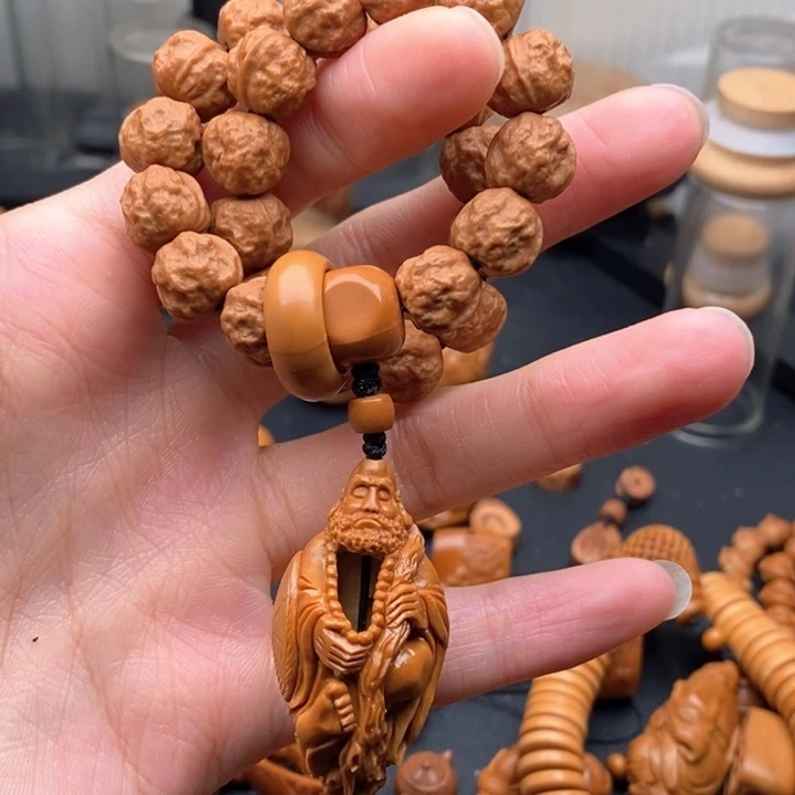 橄榄核吊坠*️**达摩一套