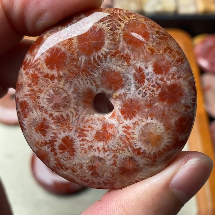 硅化玉颈饰未镶嵌大*橙