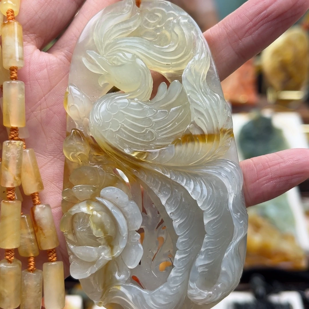 岫玉未镶嵌挂件挂件