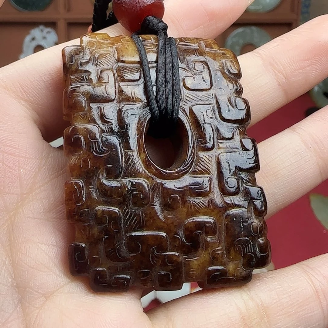 哎***去和田玉未镶嵌挂件