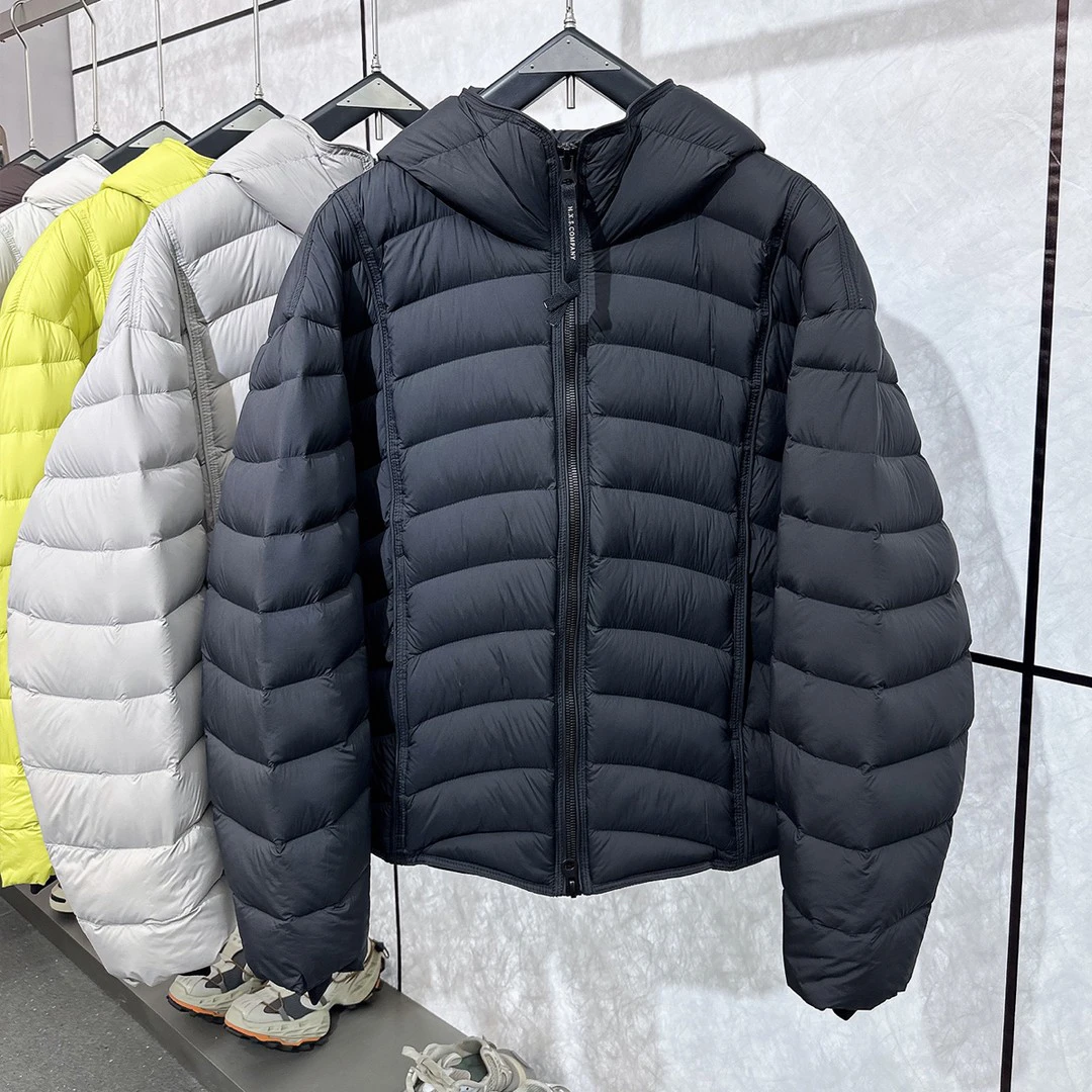 冬季男士轻量化90白鸭绒排骨羽绒服宽松休闲情侣短款保暖羽绒外套