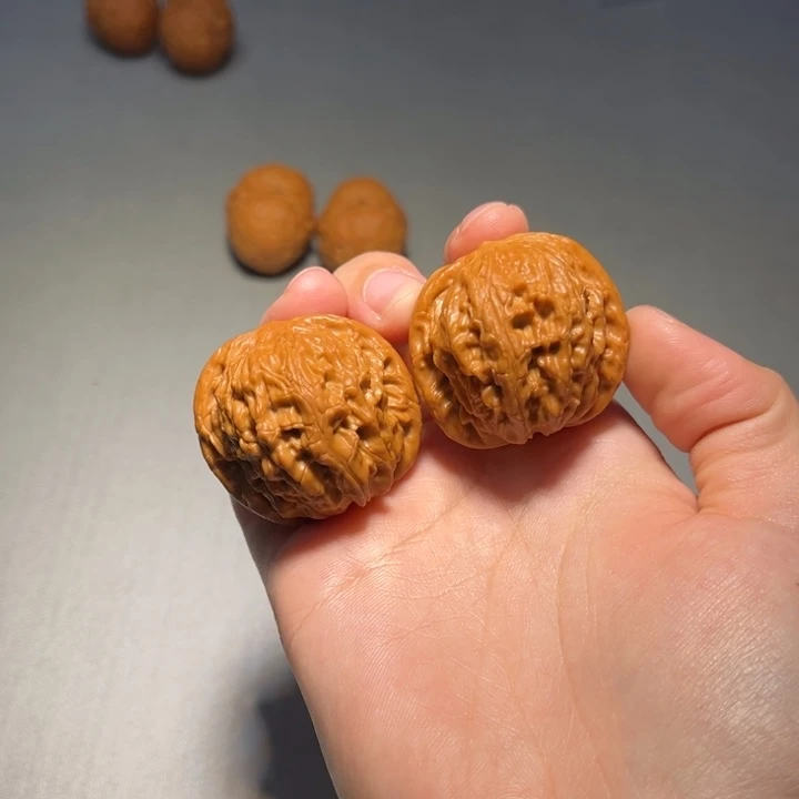 文玩核桃把件磨盘918