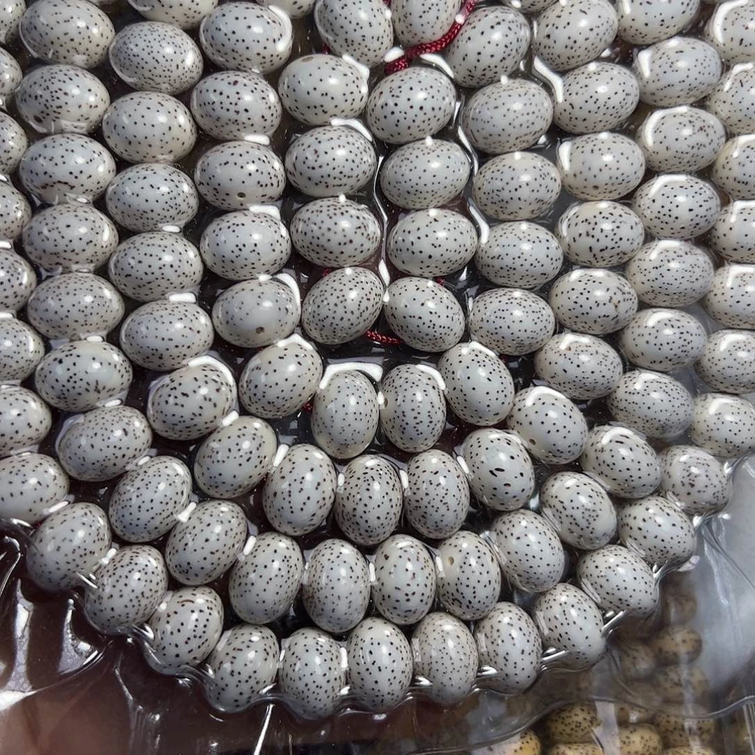 丹***队手串星月菩提星月菩提脱脂顺白