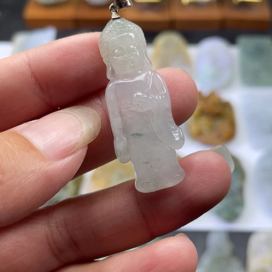 定制翡翠未镶嵌宝宝佛