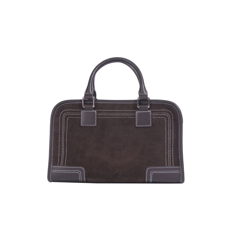 新款韩版小众设计手提包百搭腋下机车托特包BK-6037-磨咖